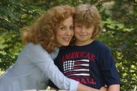 Alison Bevan and son, Dylan