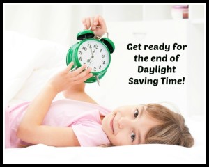Helping Your Child Adjust To The End Of Daylight Saving Time